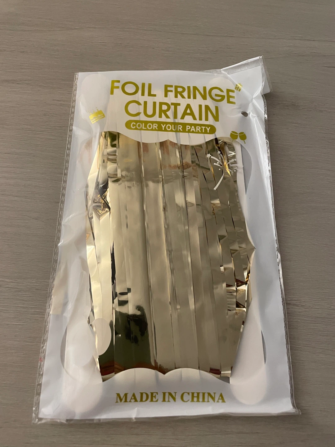 Gold Foil Fringe Curtain - photo 4