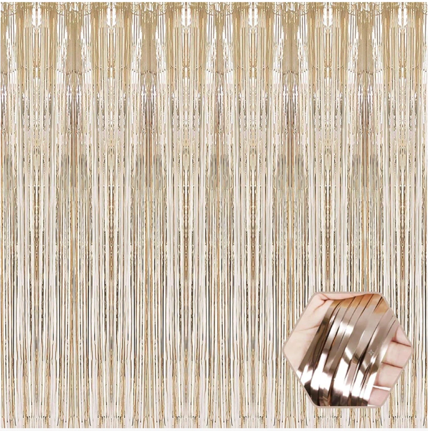 Gold Foil Fringe Curtain