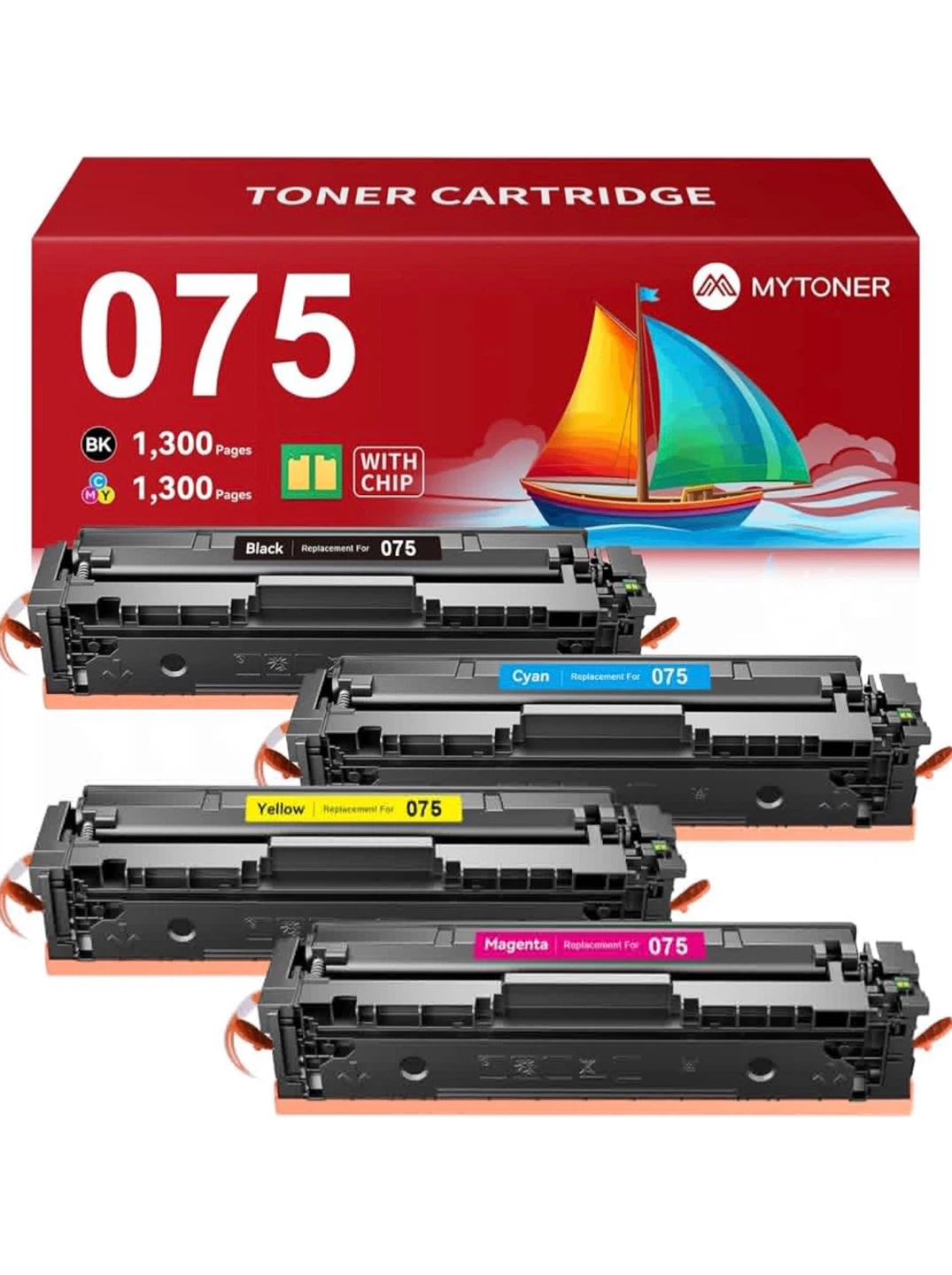 MYTONER 075 Cyan Toner Cartridge for Canon imageCLASS MF665Cdw - photo 2