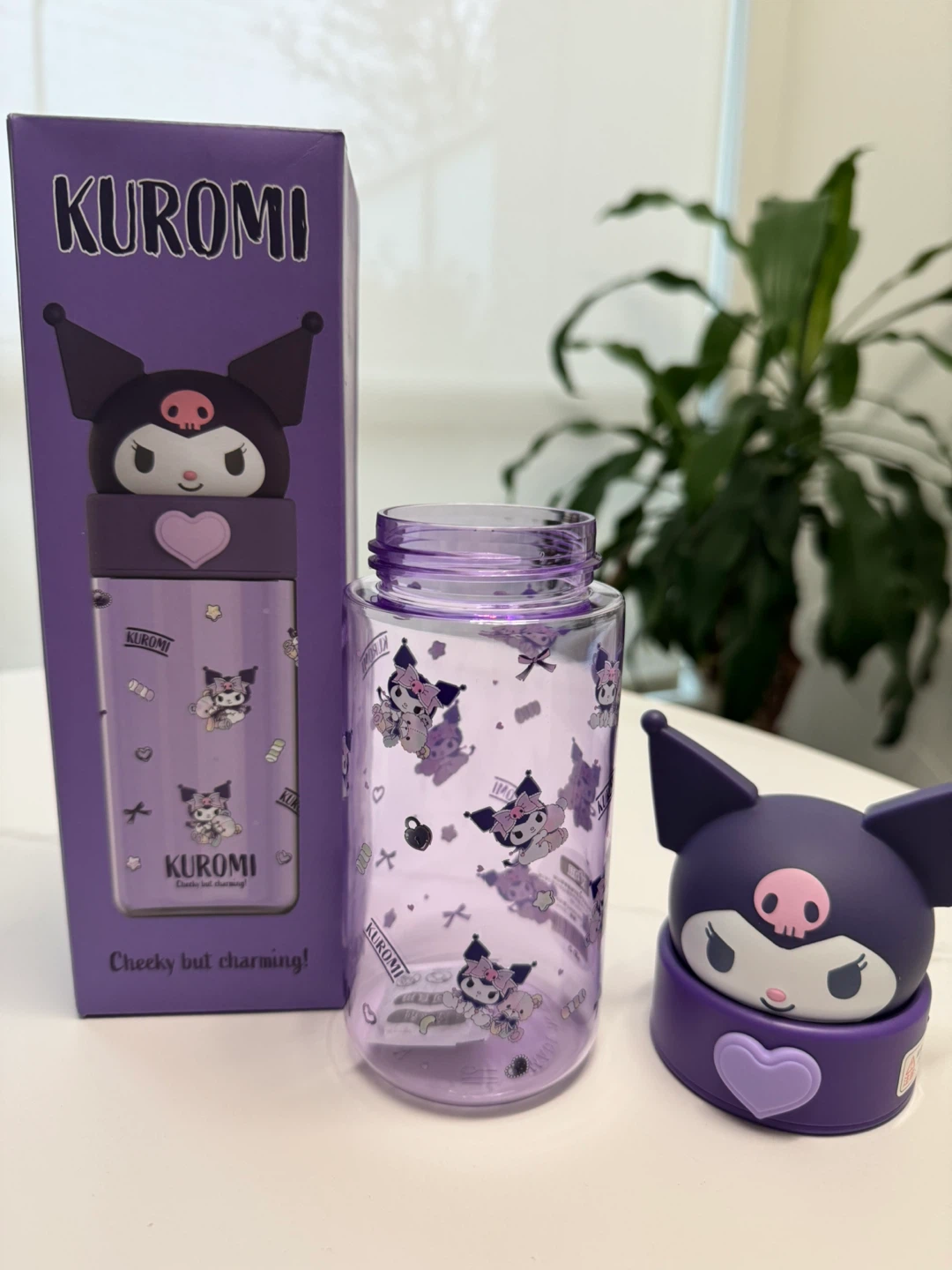 Kuromi Water Bottle with Cap - photo 2