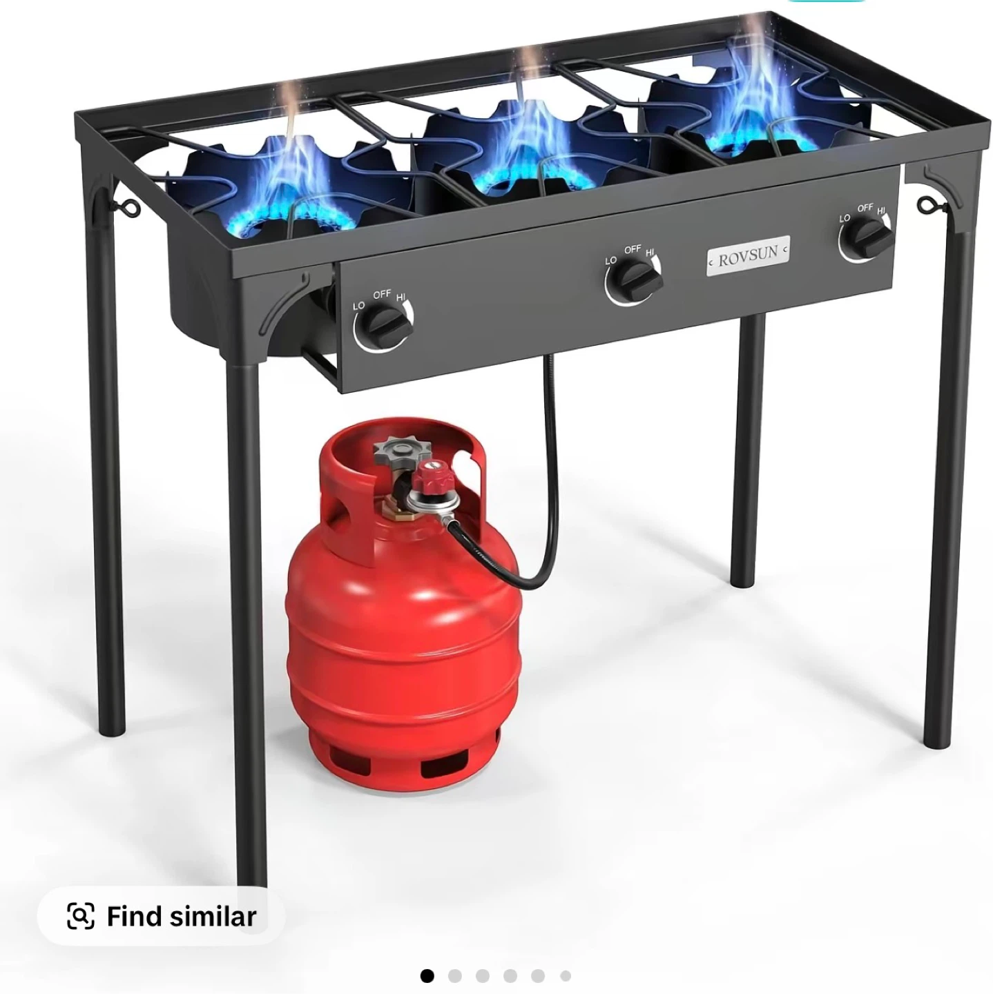 ROVSUN 3-Burner Outdoor Propane Stove