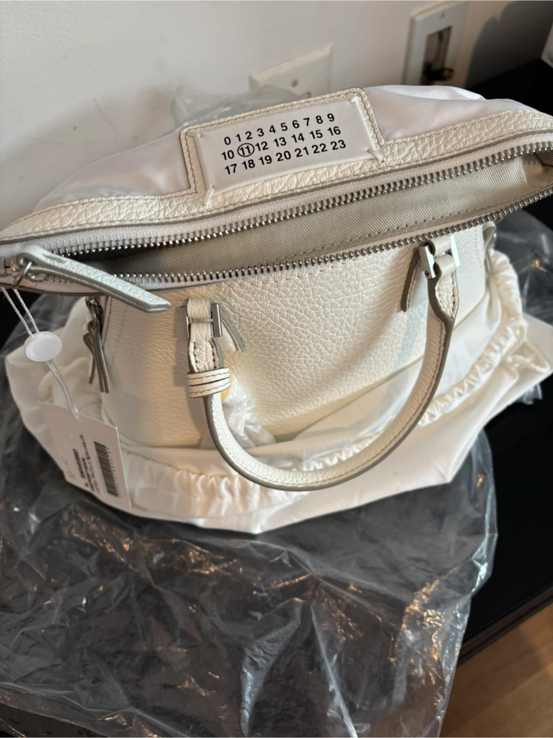 Maison Margiela White Leather 5AC Mini Bag