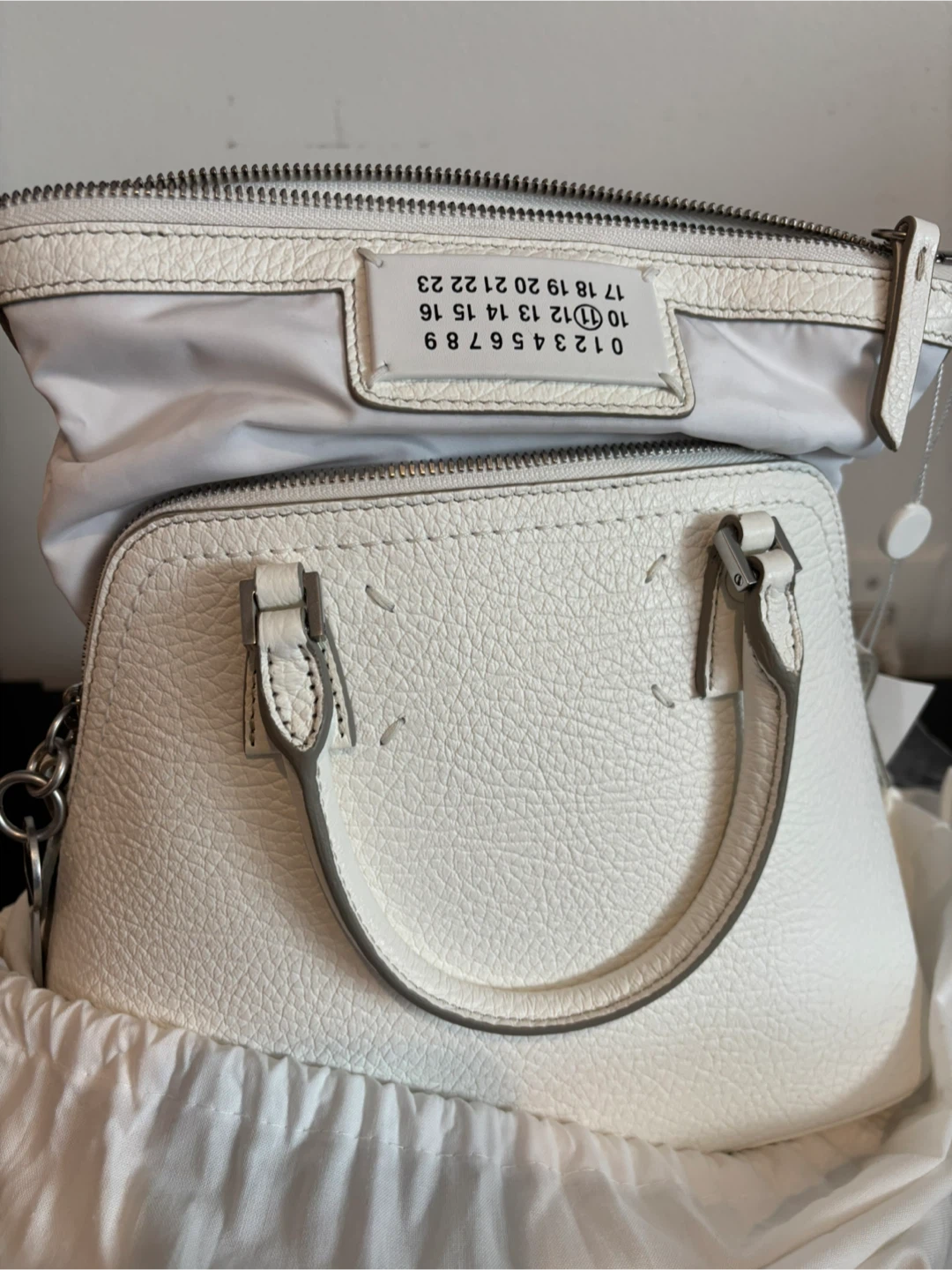 Maison Margiela White Leather 5AC Mini Bag - photo 3