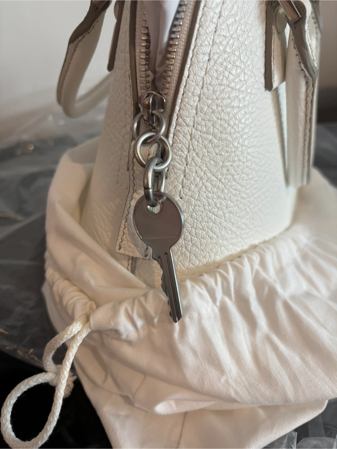 Maison Margiela White Leather 5AC Mini Bag - photo 4
