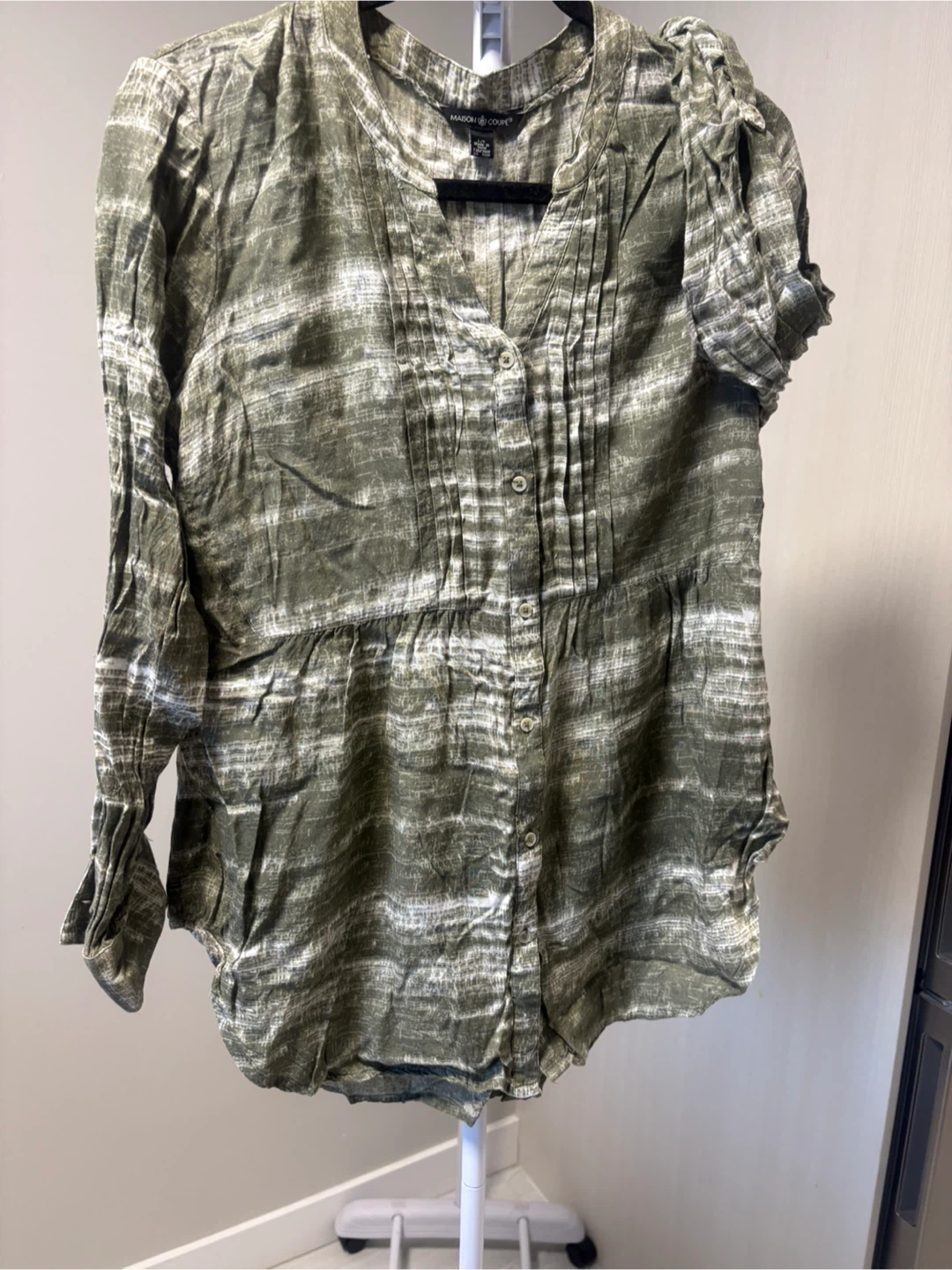 Chemise Maison Coupé à Manches Longues pour Femme, Taille L/G