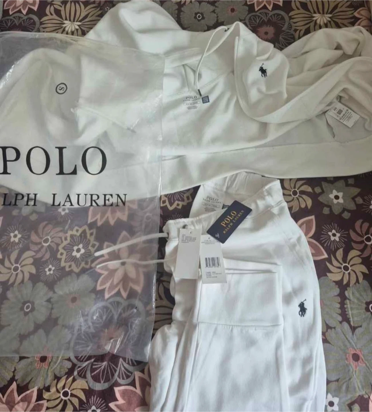 Polo Ralph Lauren White Tracksuit - Size M