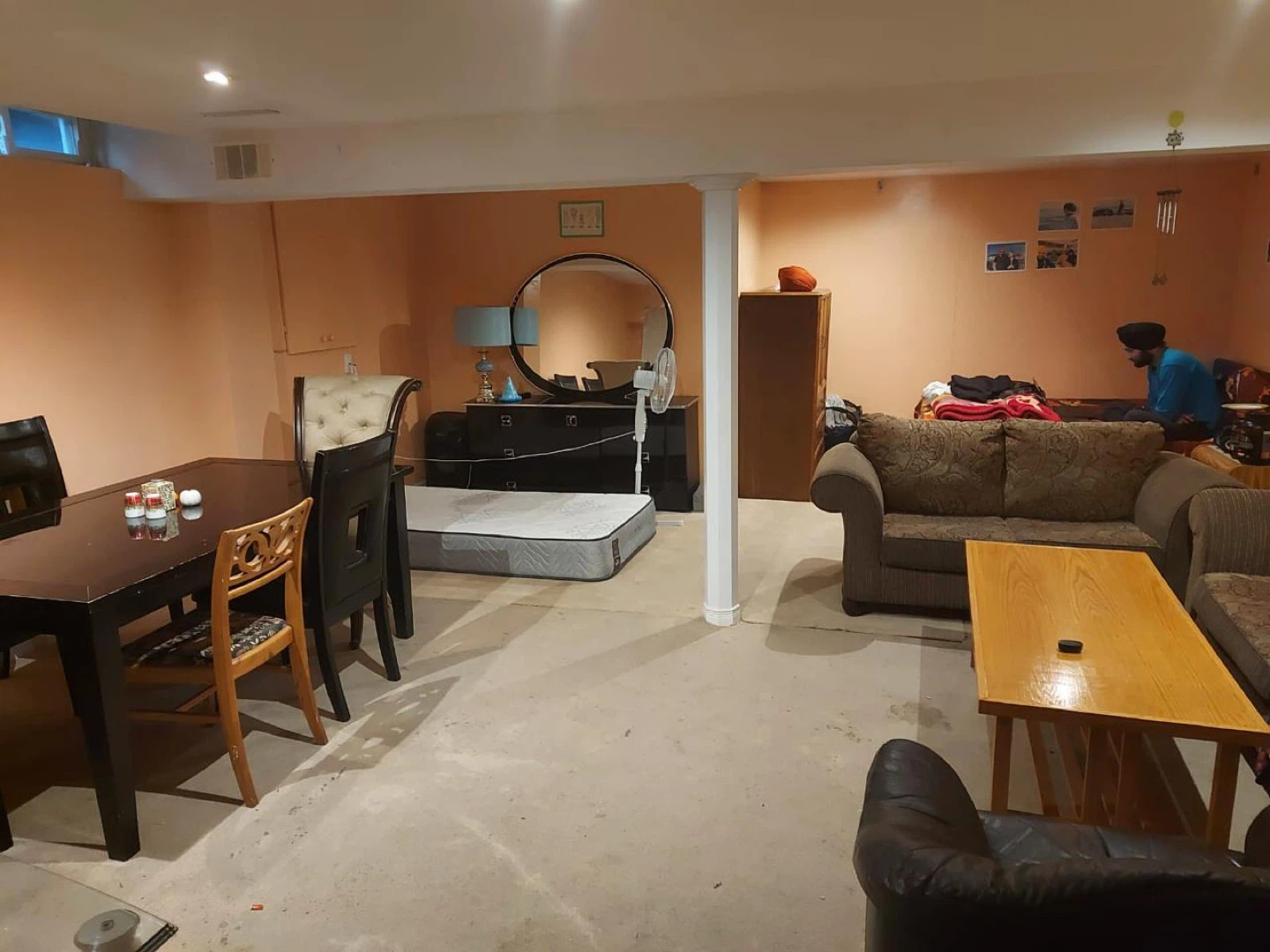 3 Bad Room Basement For Rent