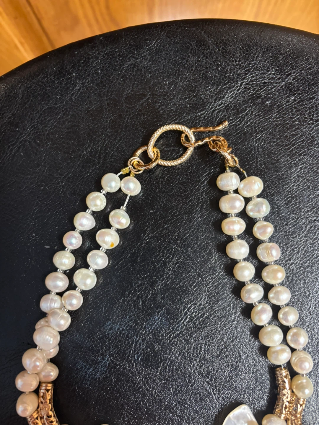 FAUX PEARL AND SHELL NECKLACE - photo 2