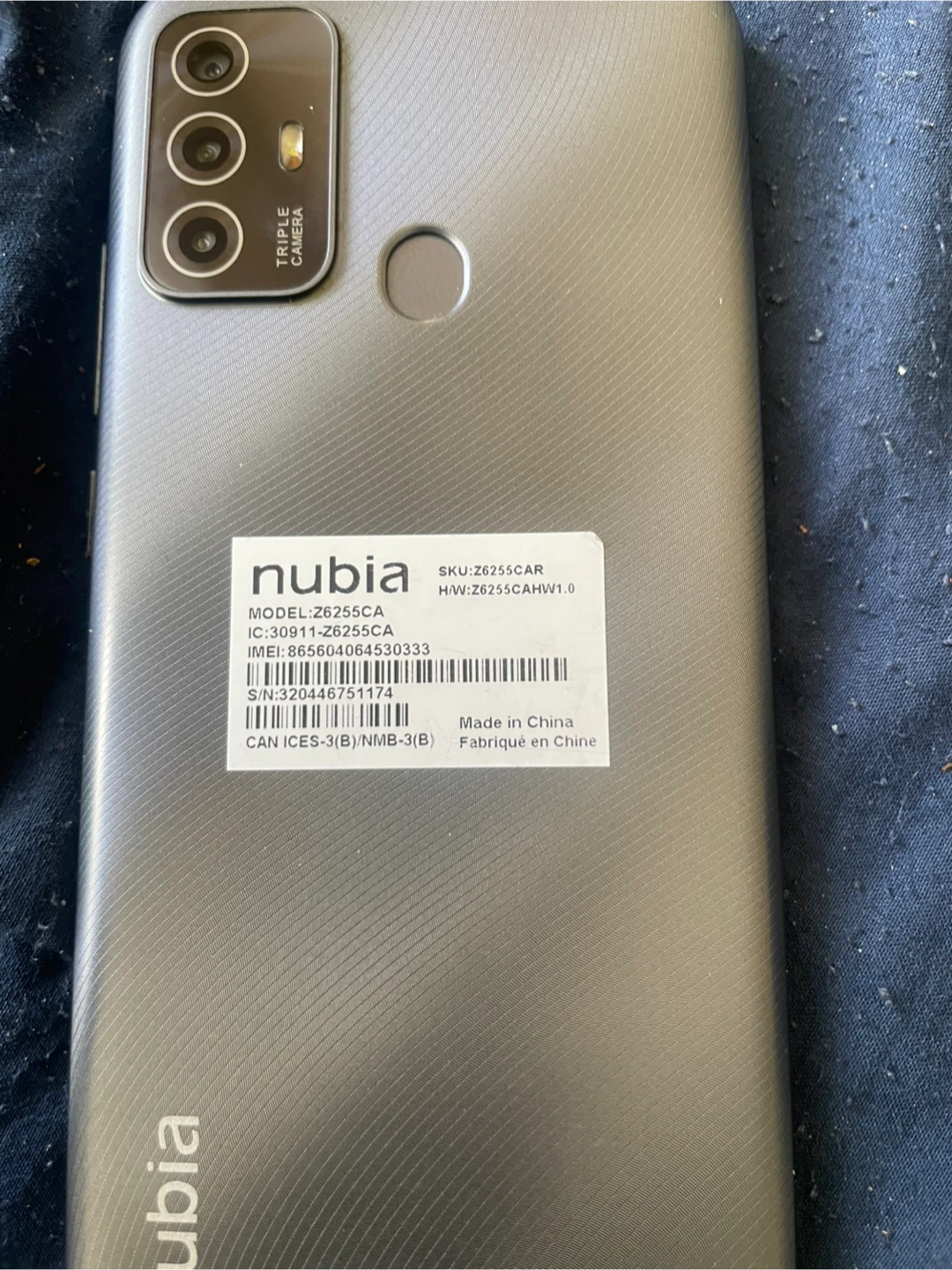 Nubia Z6255CA Smartphone