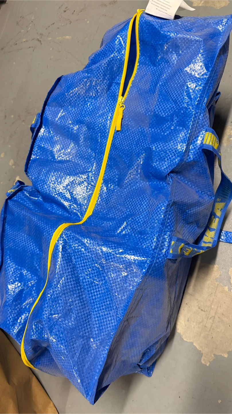 IKEA Blue Large Zippered Storage Bag