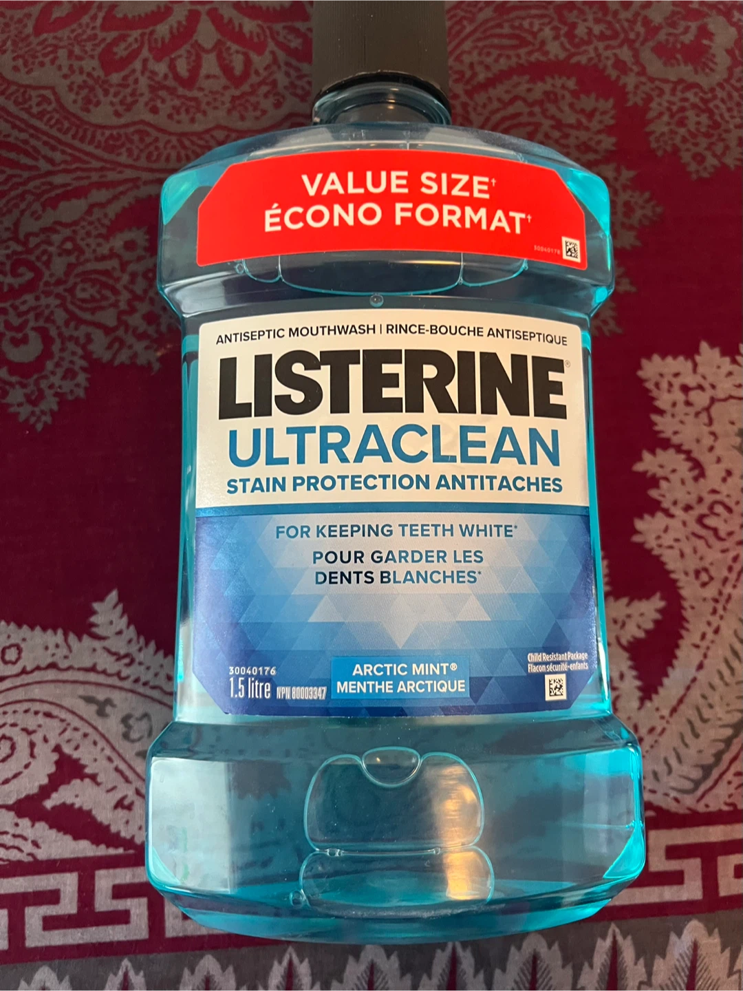 Listerine Ultraclean Arctic Mint Antiseptic Mouthwash 1.5L