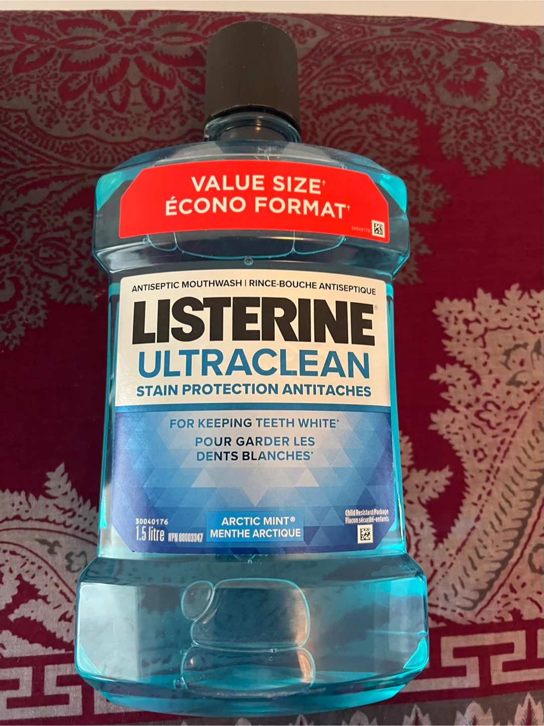 Listerine Ultraclean Arctic Mint Antiseptic Mouthwash 1.5L - photo 2