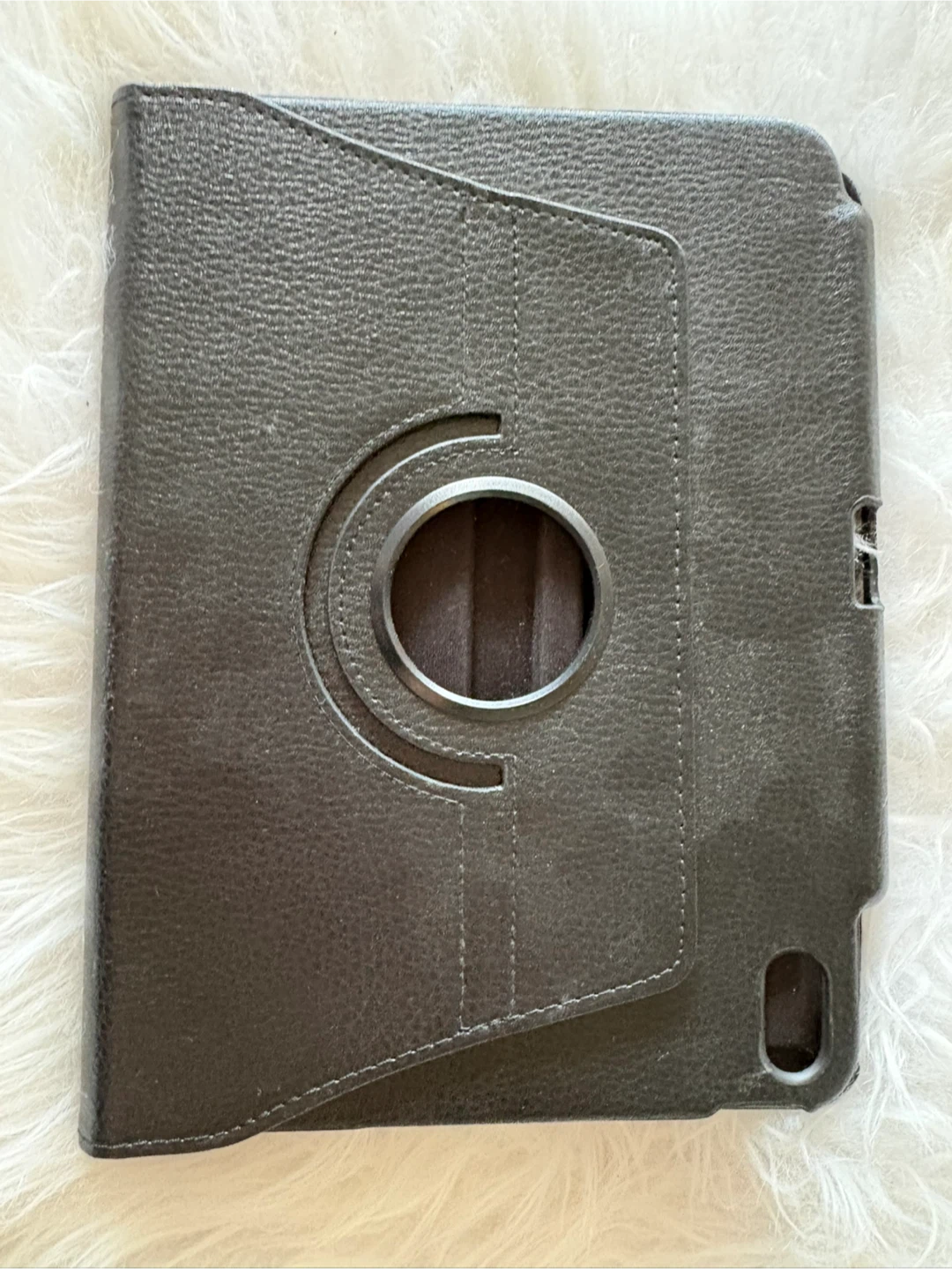 Black Leather Swivel Case for iPad - photo 3