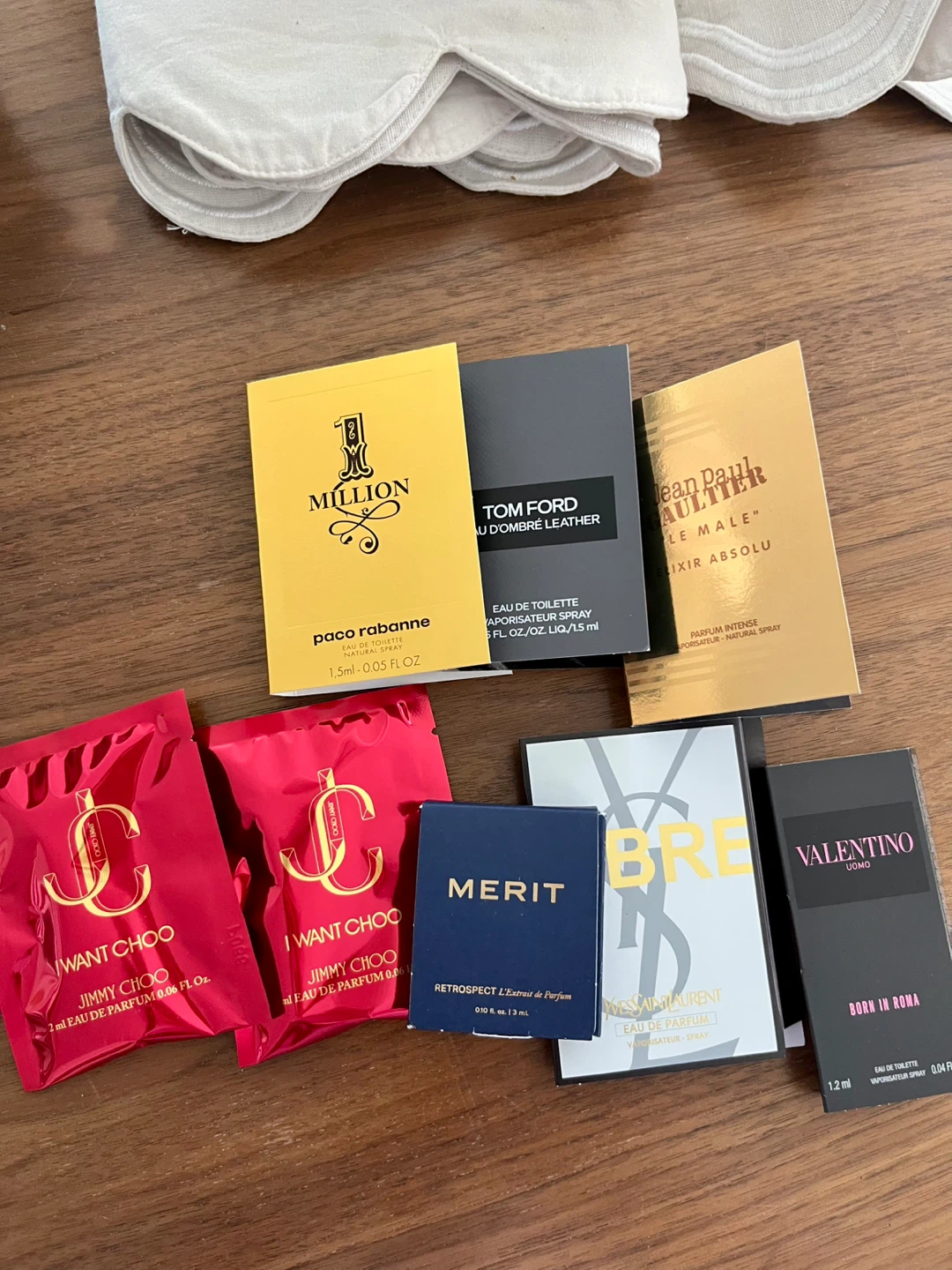 Brand new perfume vials