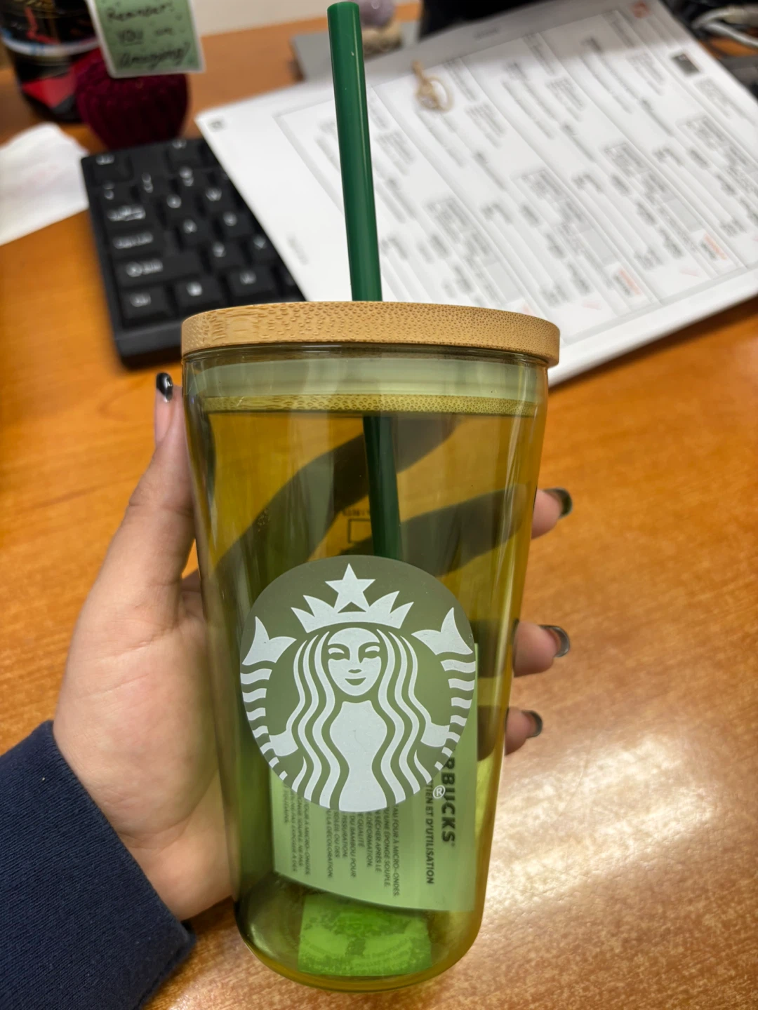 Starbucks Matcha Bamboo Lid Tumbler 16 oz
