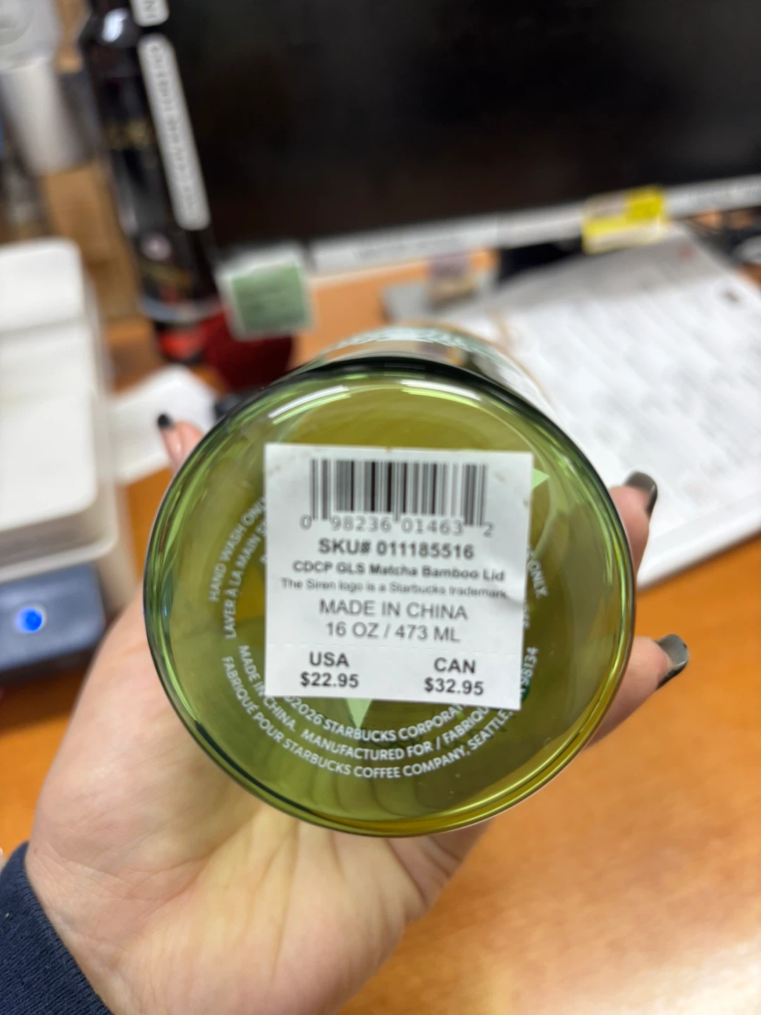 Starbucks Matcha Bamboo Lid Tumbler 16 oz - photo 2