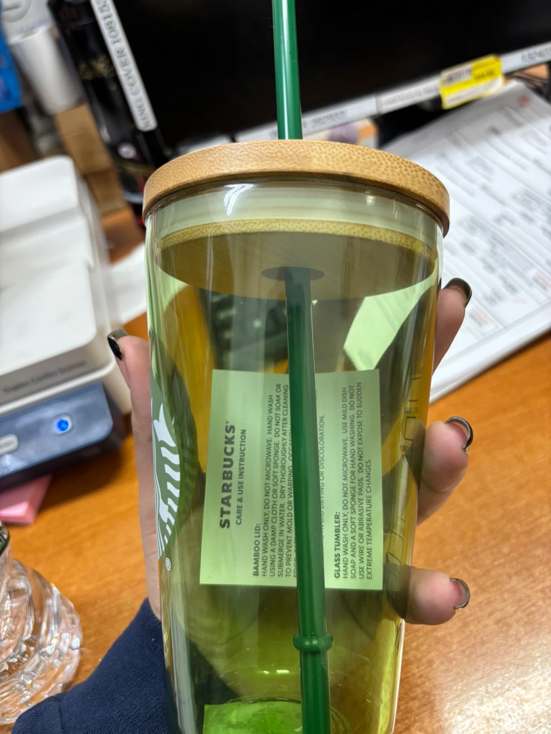 Starbucks Matcha Bamboo Lid Tumbler 16 oz - photo 4