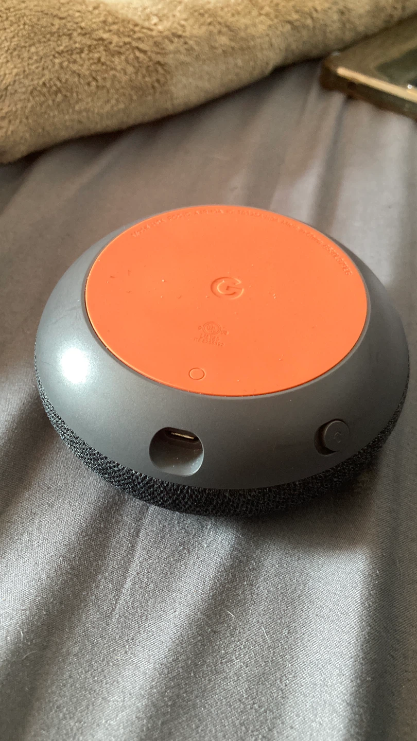 Google Nest Mini (2nd Gen) Charcoal Smart Speaker - photo 3
