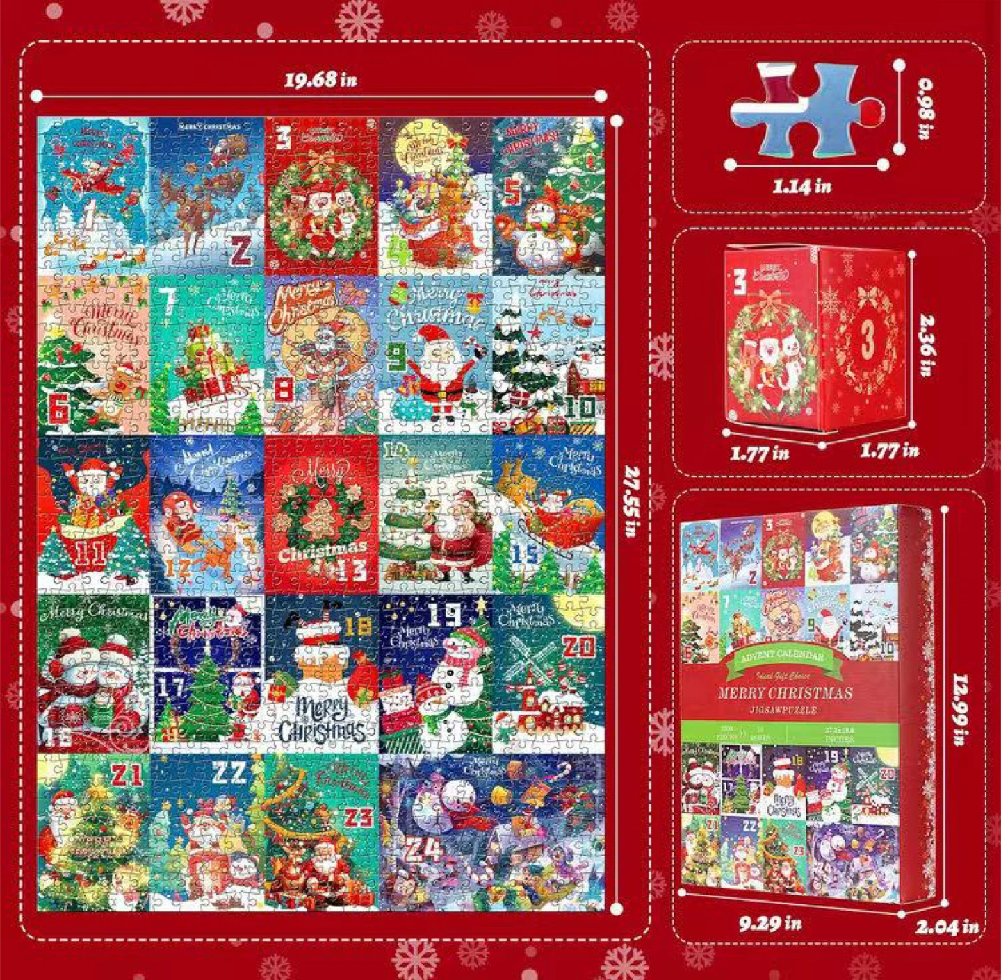 Merry Christmas Jigsaw Puzzle Advent Calendar - photo 5