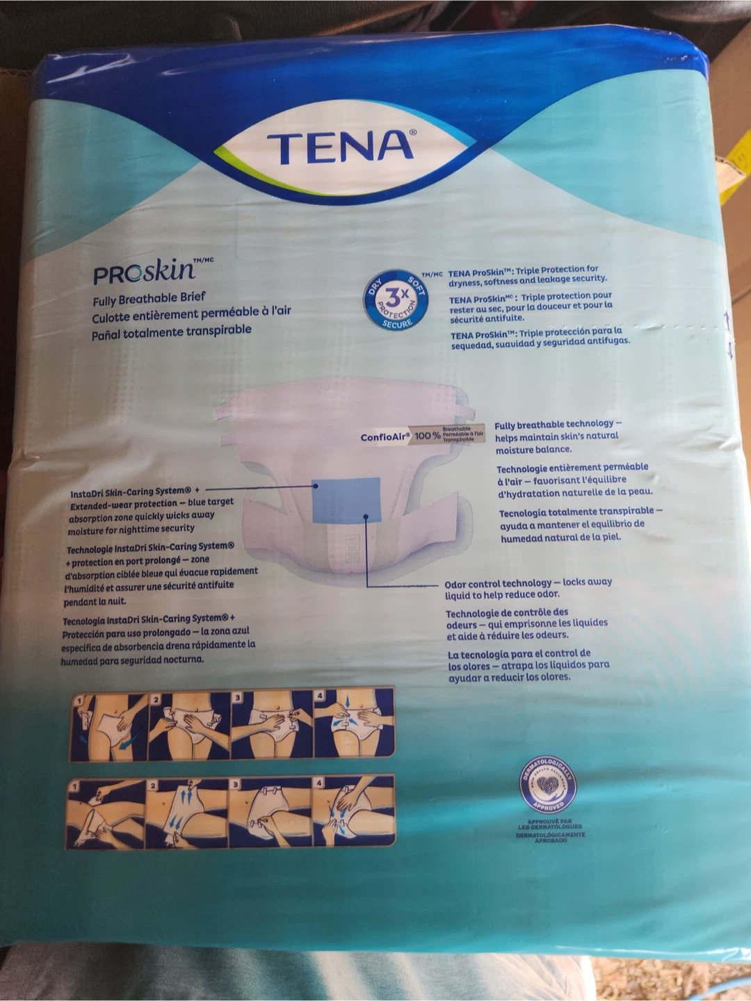 TENA ProSkin Large Fully Breathable Briefs (28 count) - photo 2