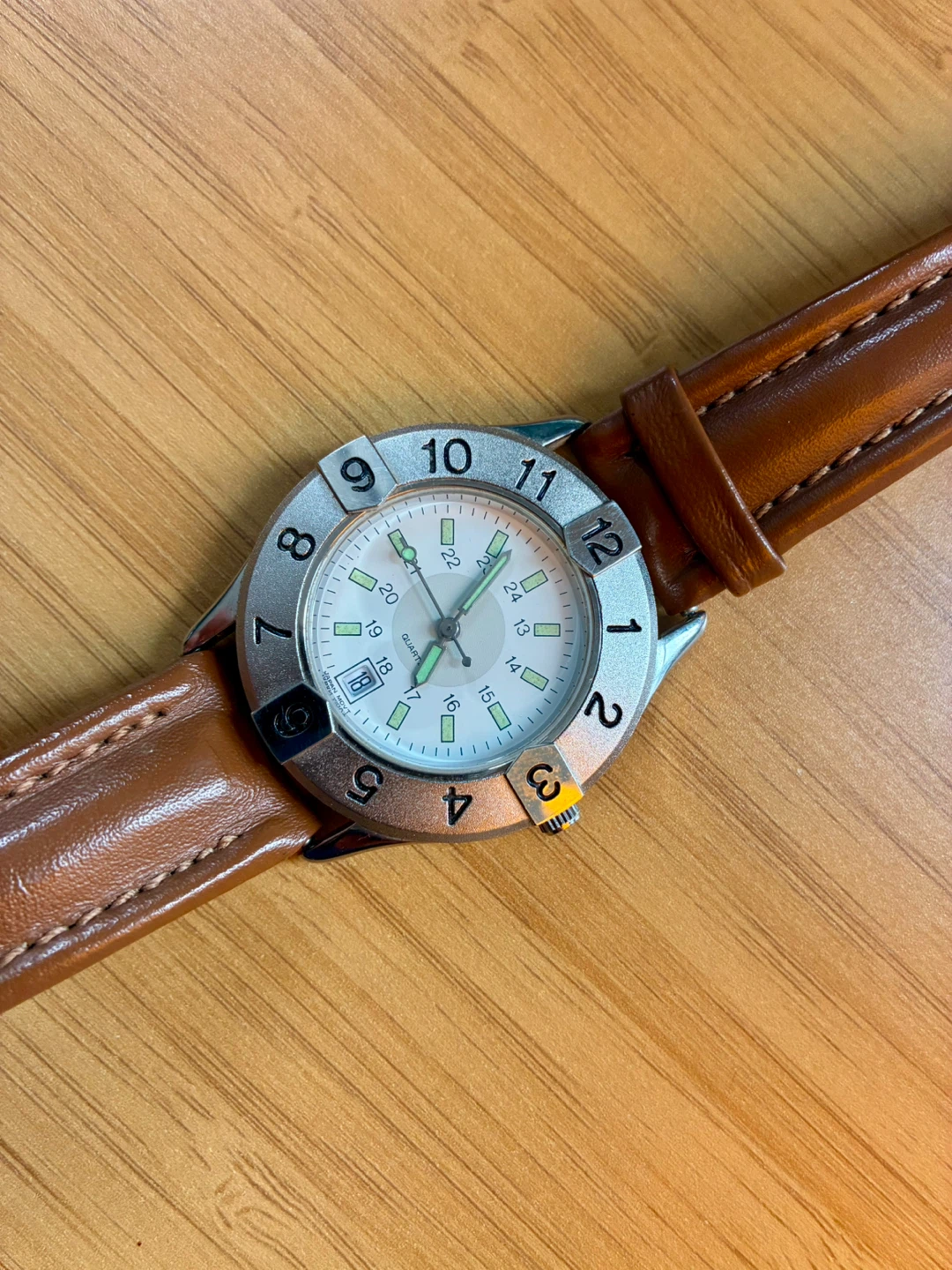 Brown Leather Band Watch