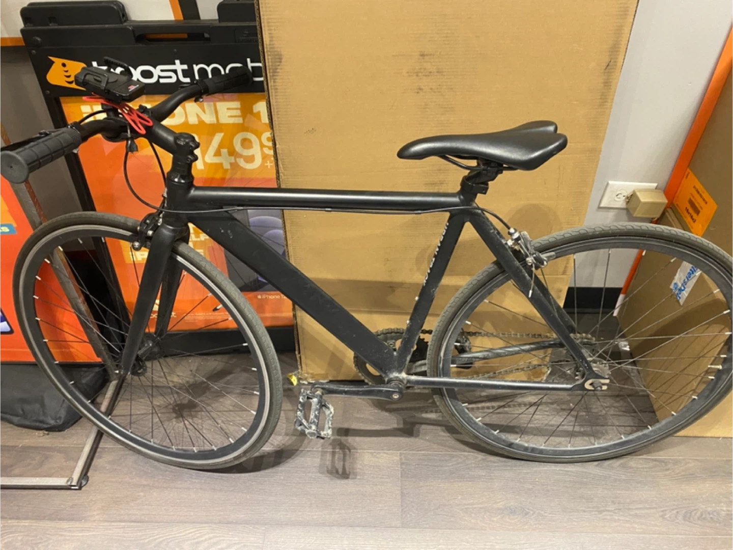 Black Single Speed Fixie Bike 6ku