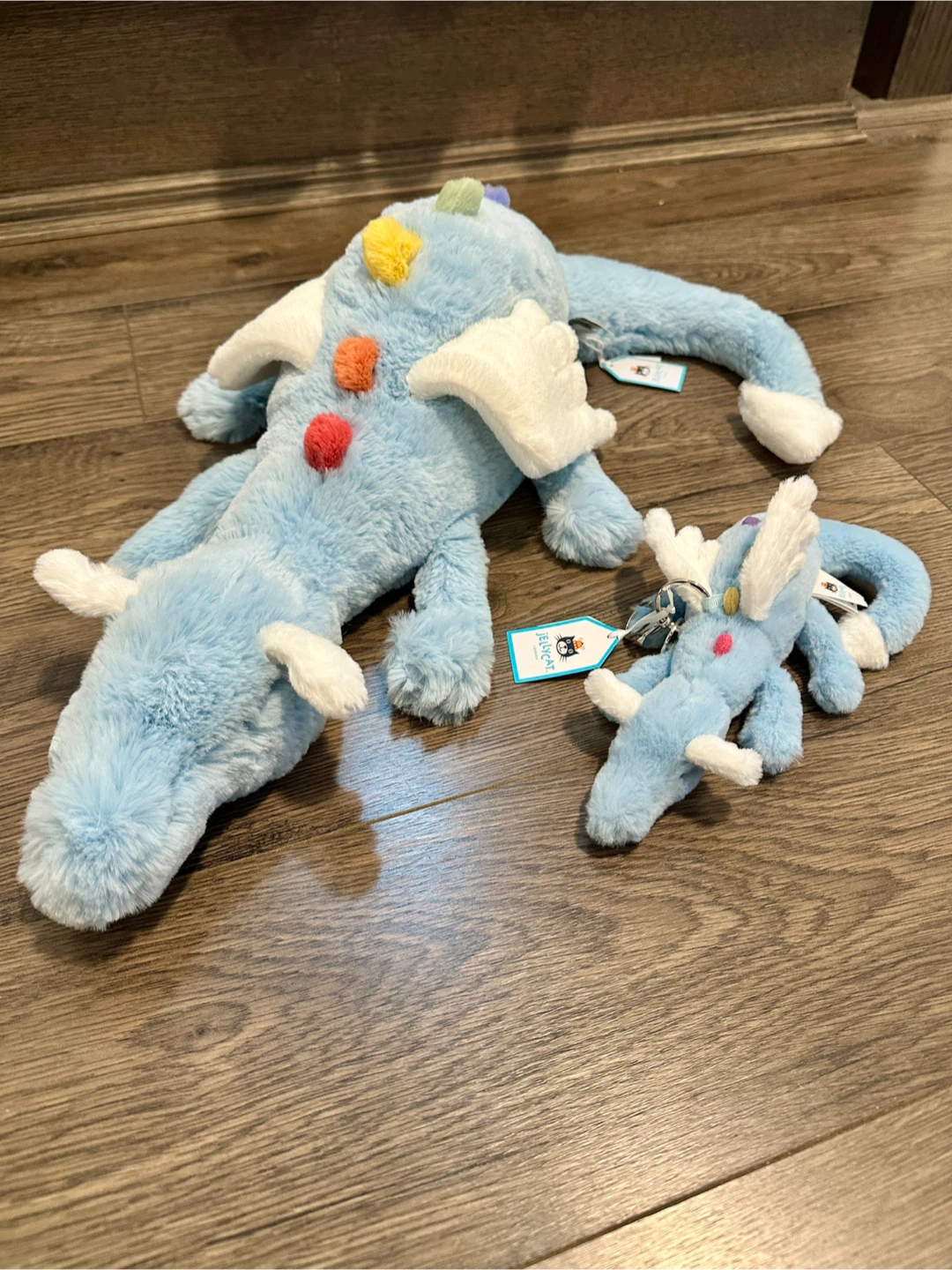 Rare🌈Jellycat Sky Dragon (Large) & Sky Dragon Bag Charm