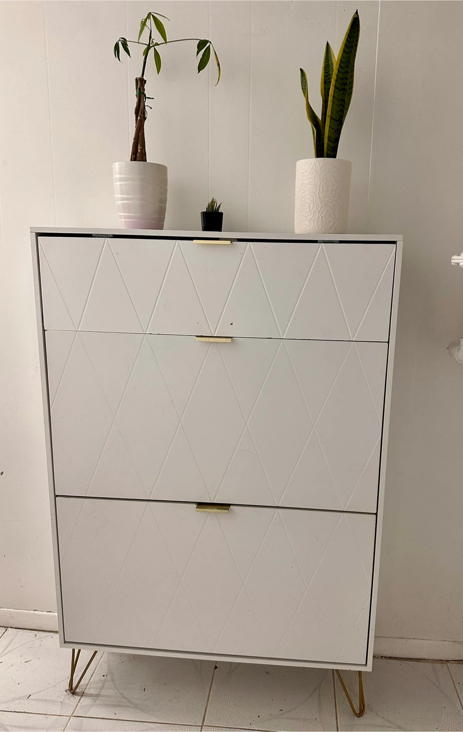 White Storage Cabinet – Moving Sale