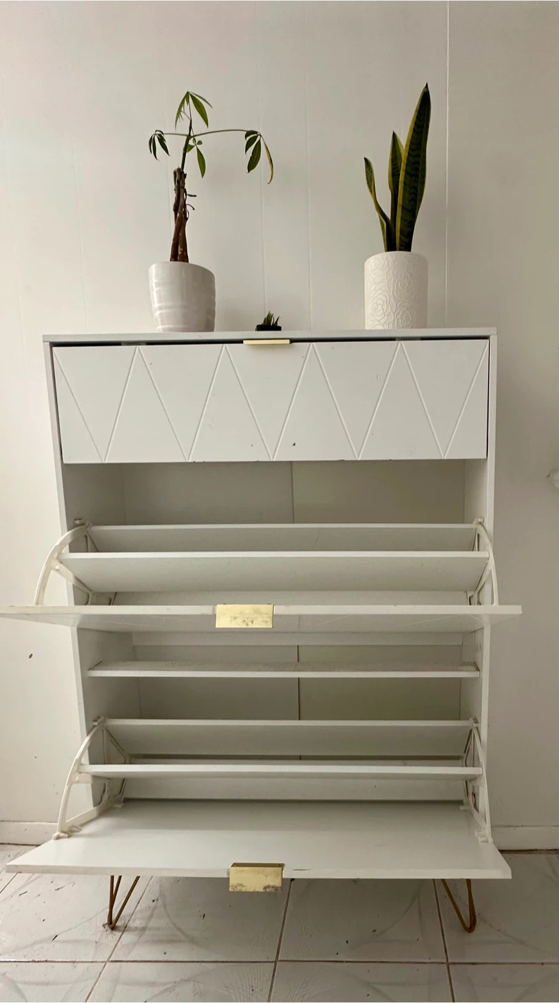 White Storage Cabinet – Moving Sale - photo 3