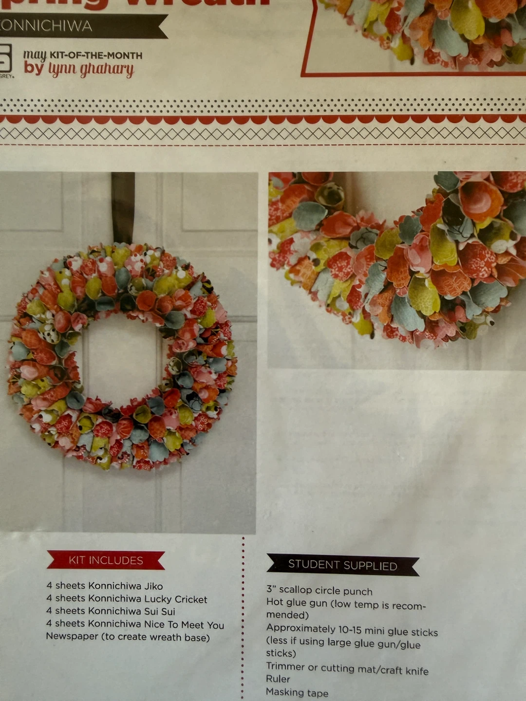 Brand new Konnichiwa Spring Wreath Kit