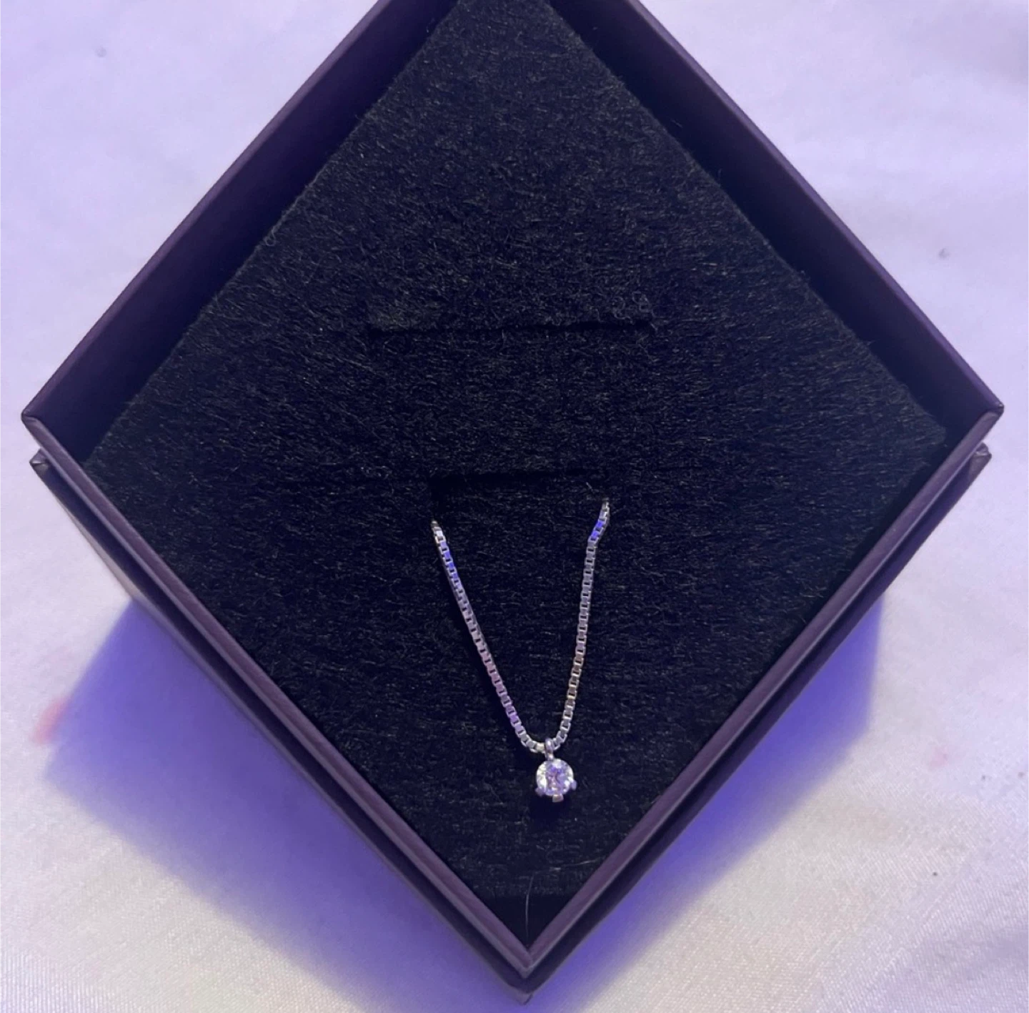 Pandora Necklace with lab grown diamond