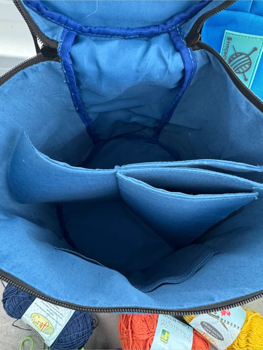 Stitchcrafts Co. Blue Yarn Storage Bag with Yarn - photo 4