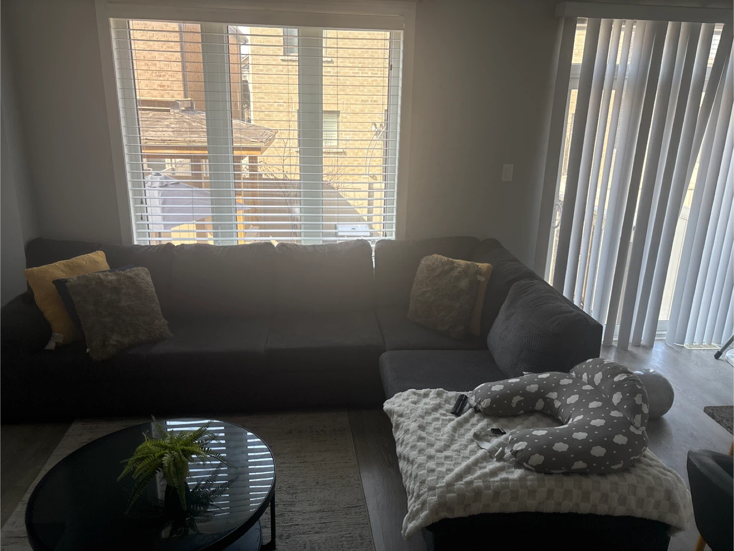 Dark Grey Sectional Sofa - photo 4