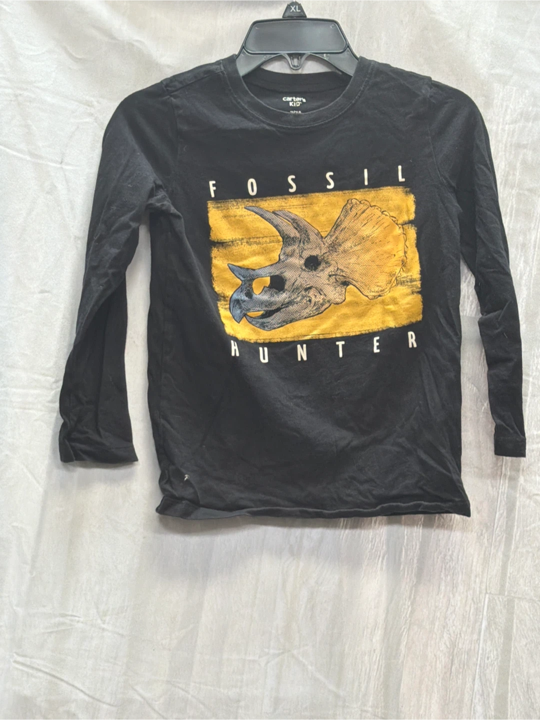 Carter's Kid Black Fossil Hunter Long Sleeve Shirt XL
