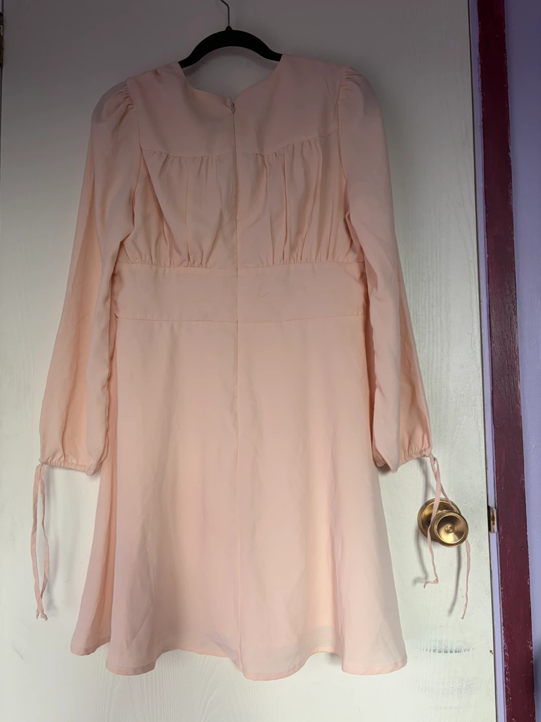 Guess Peach Lace-Up Mini Dress size Large - photo 3