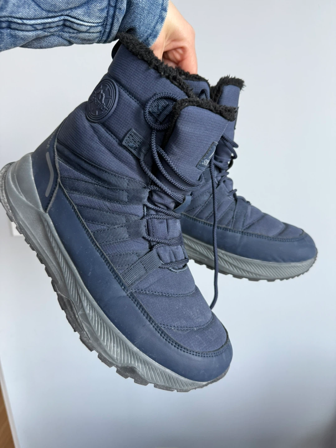 SOSENFER Waterproof Winter Boots - Navy Blue