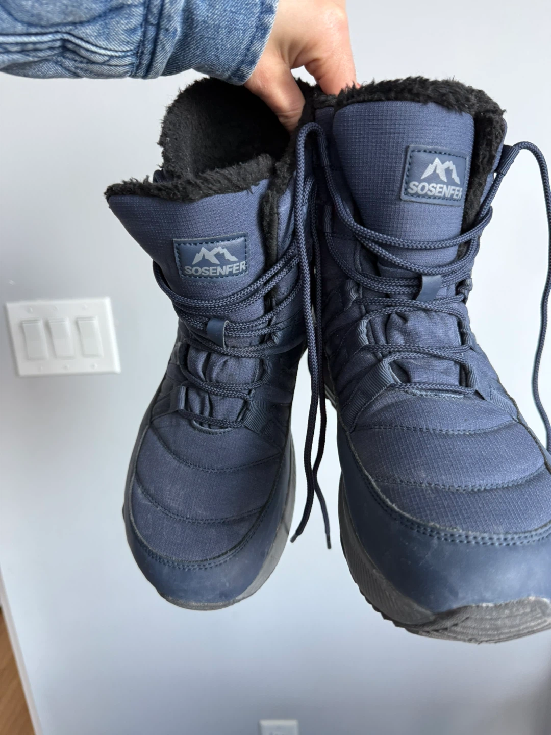 SOSENFER Waterproof Winter Boots - Navy Blue - photo 2