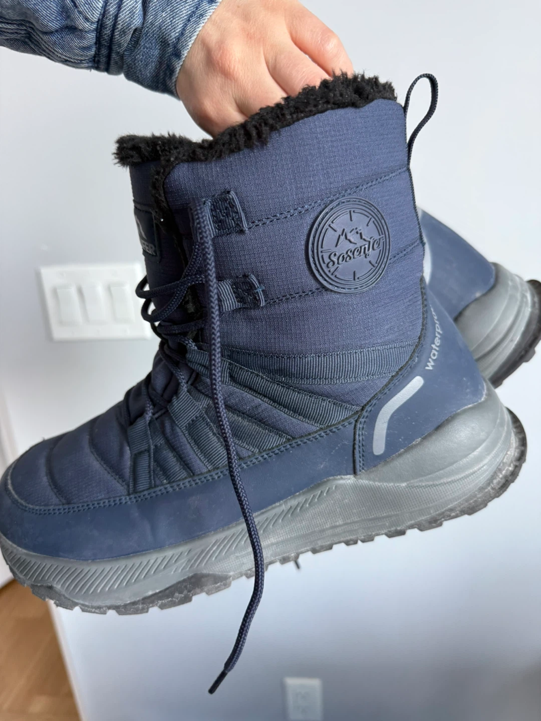 SOSENFER Waterproof Winter Boots - Navy Blue - photo 4