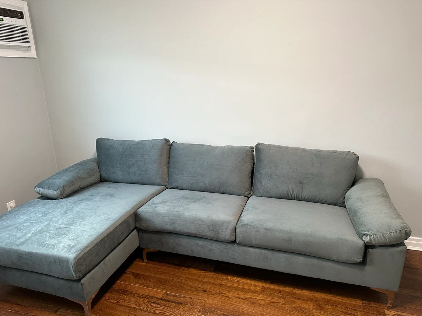 Gray Sectional Sofa with Chaise