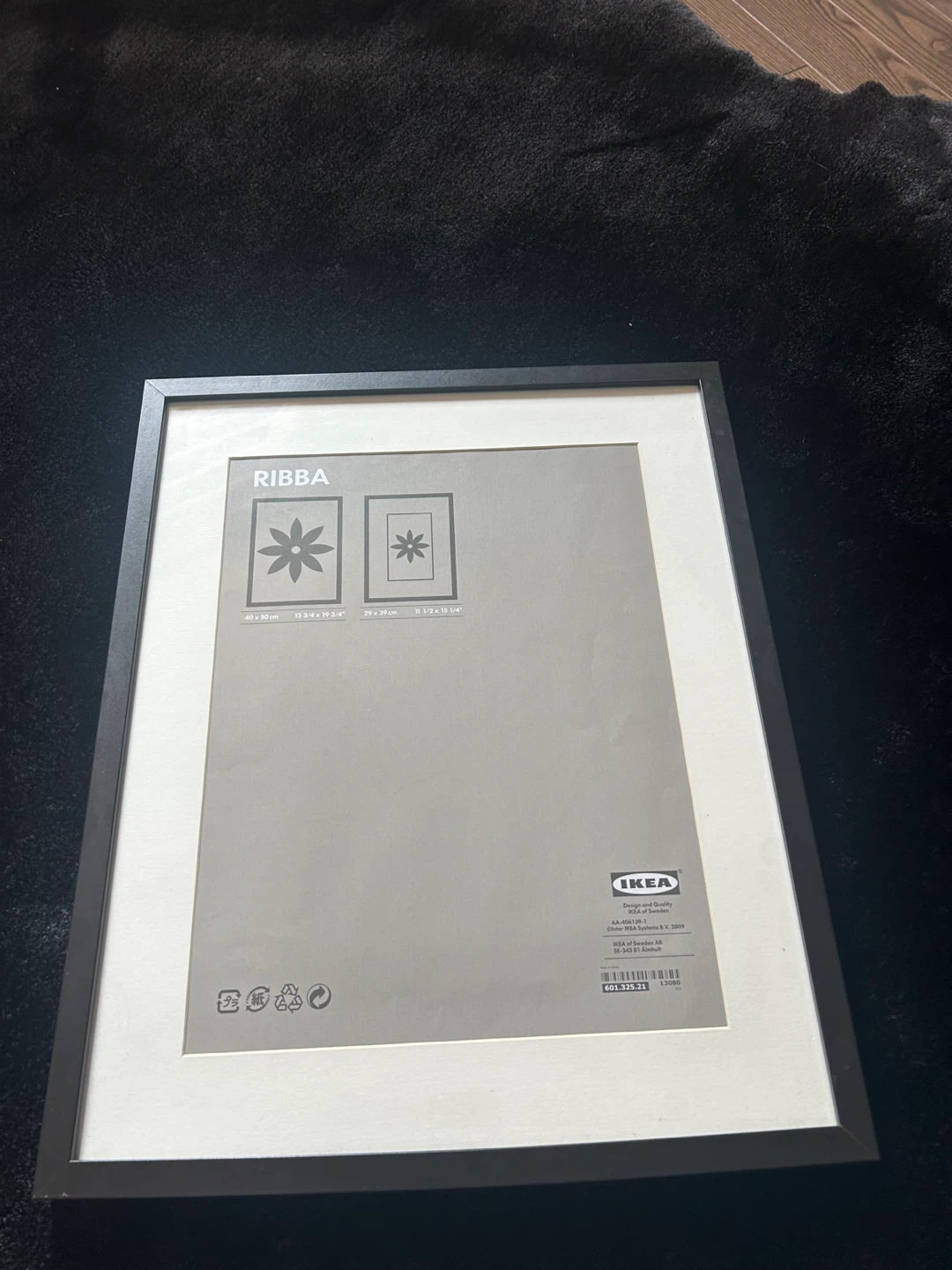 IKEA RIBBA Glass Picture Frame Black 40x50 cm - photo 2