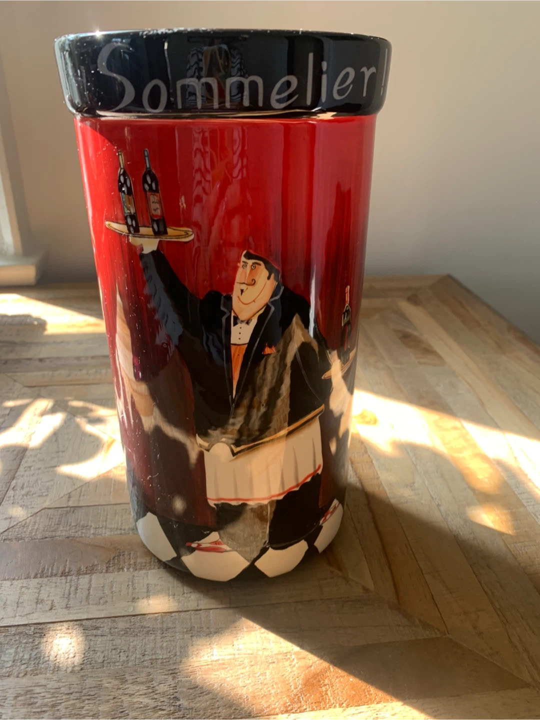 Sommelier Ceramic Utensil Holder Jar