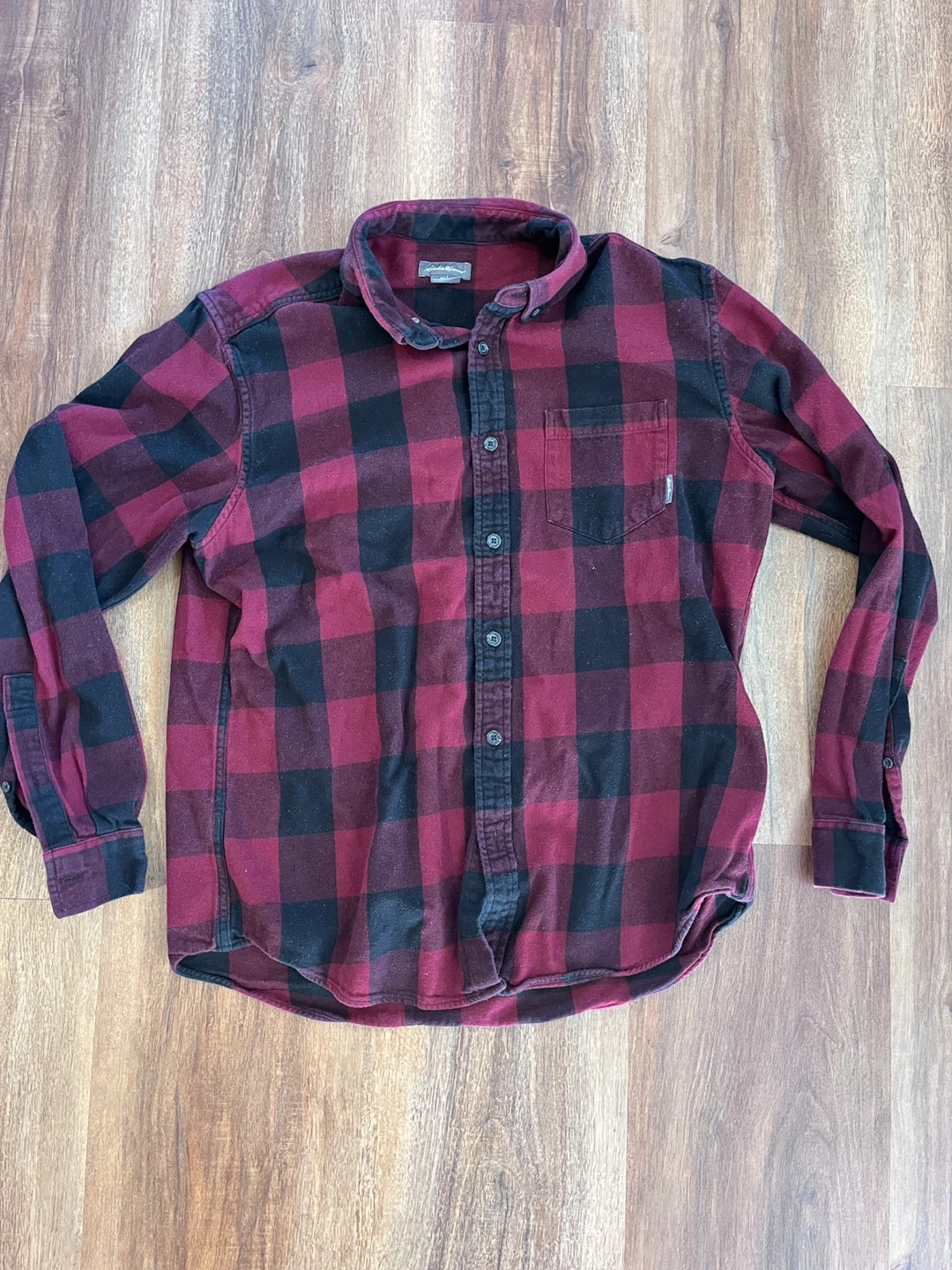 Eddie Bauer Men's Plaid Flannel Shirt - Size L