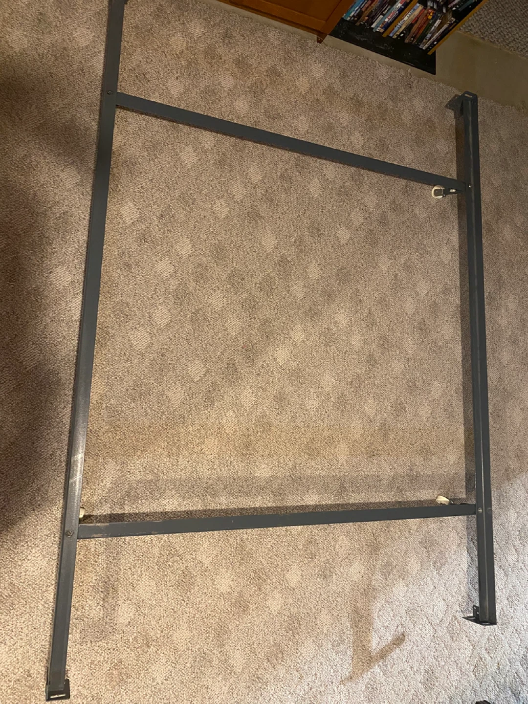 Full (Double)Metal Bed Frame with Wheels - photo 4