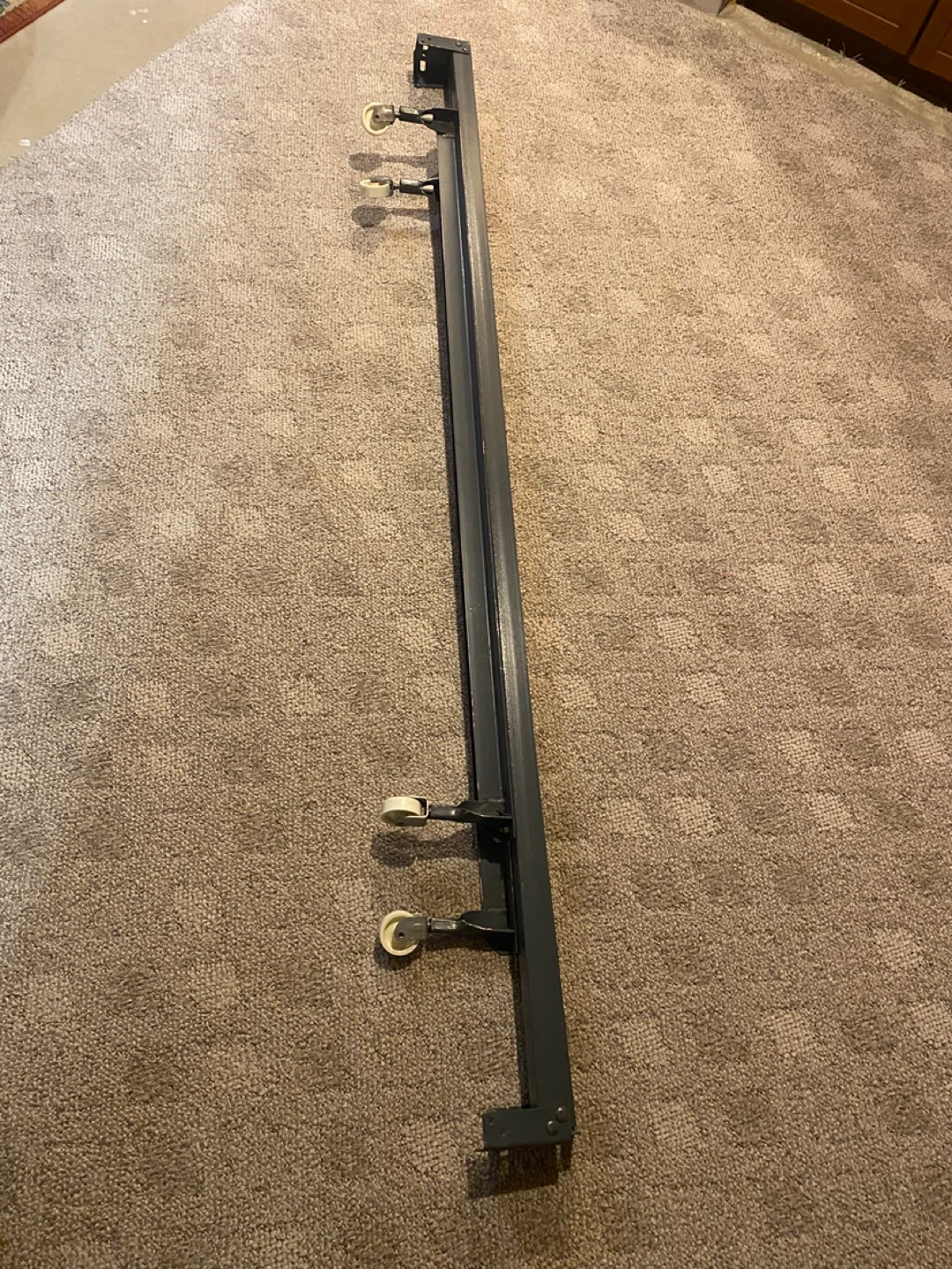 Full (Double)Metal Bed Frame with Wheels - photo 2