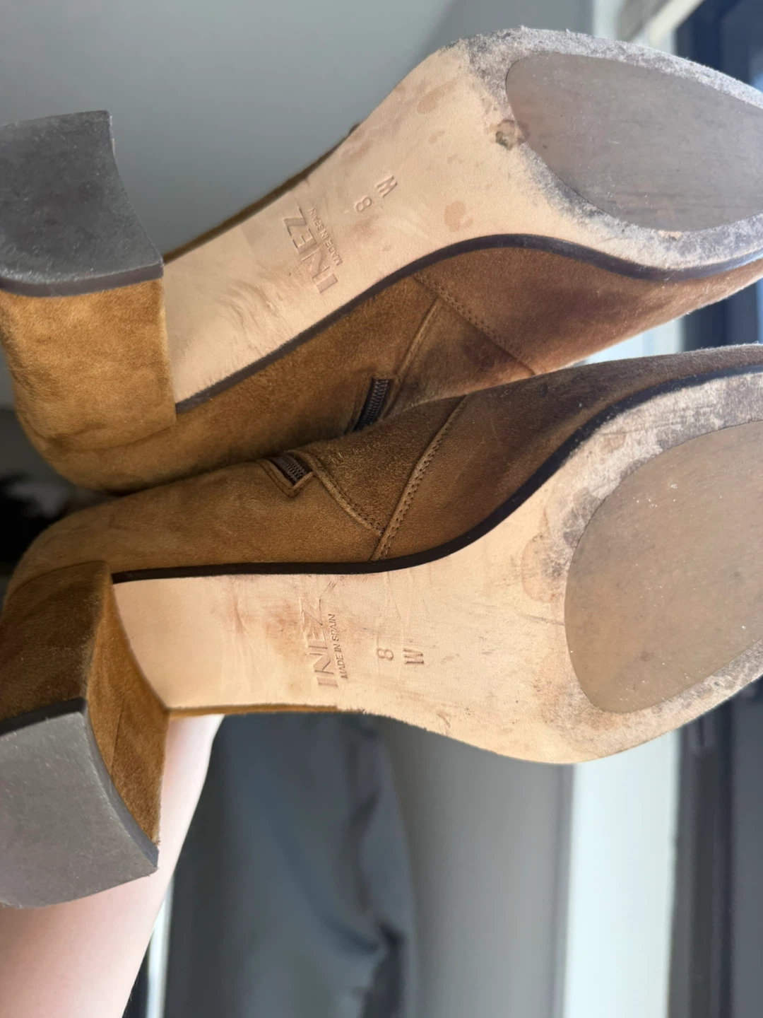 INEZ Paz 70 Stretch Ankle Boots in Rye Suede - photo 4