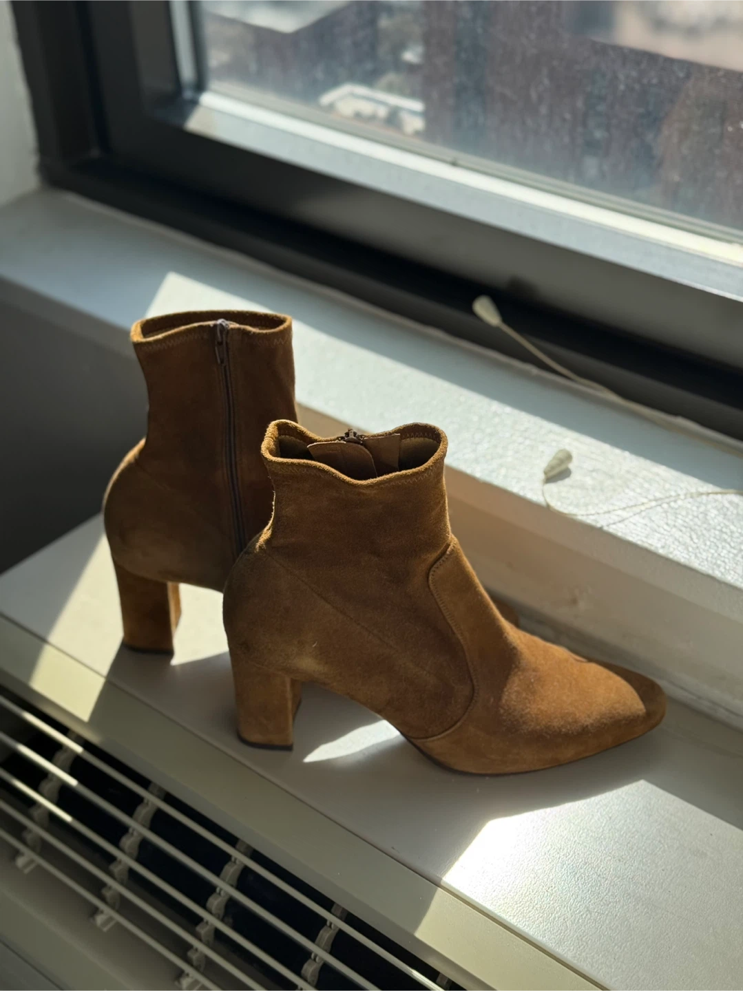 INEZ Paz 70 Stretch Ankle Boots in Rye Suede - photo 3