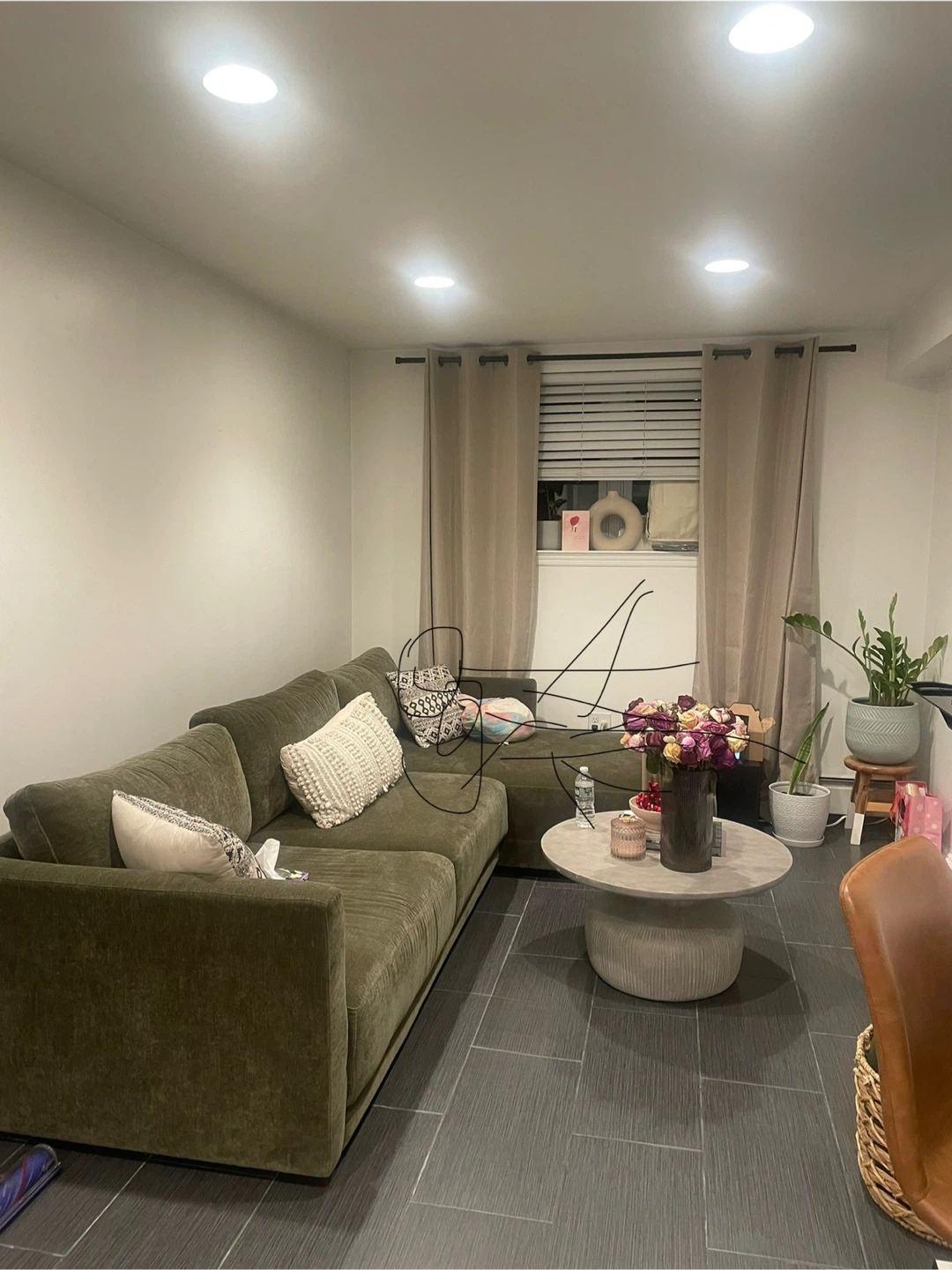 Olive Green Sectional Sofa