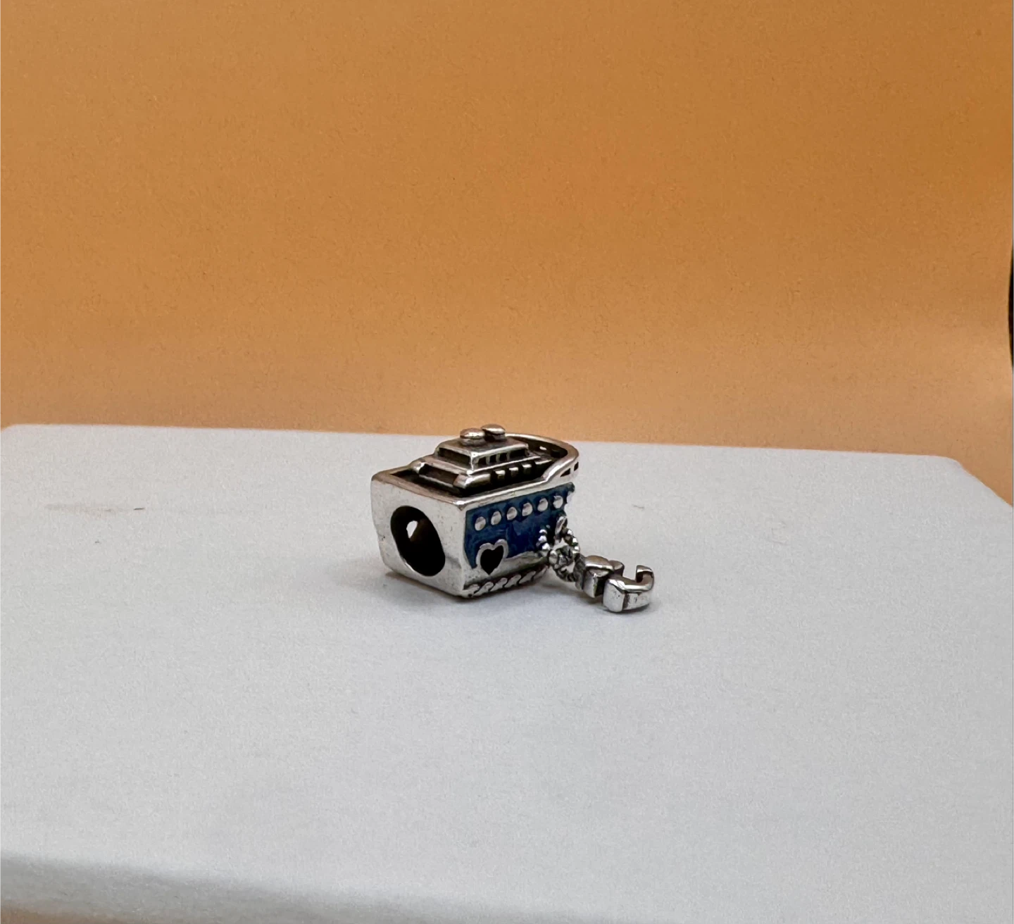 Blue Cruise Ship Charm silver 925 - photo 4
