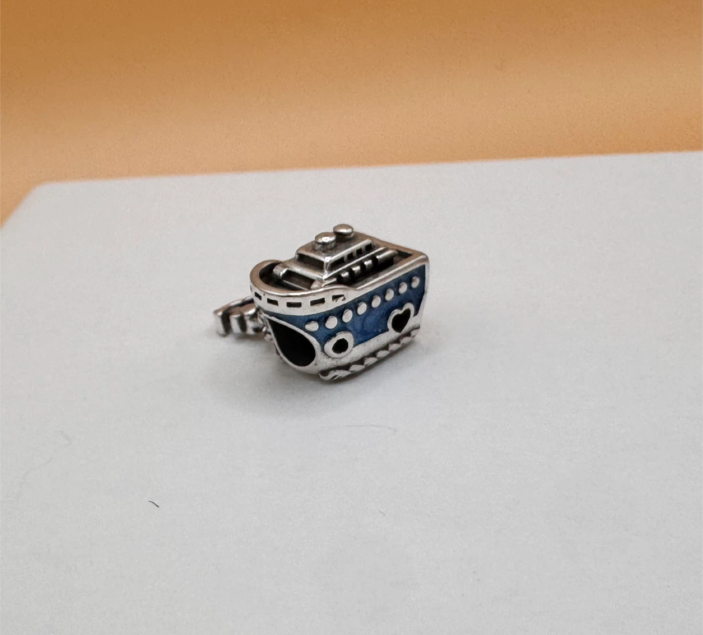 Blue Cruise Ship Charm silver 925 - photo 2