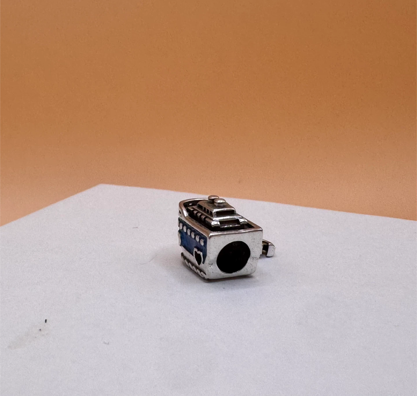 Blue Cruise Ship Charm silver 925 - photo 5